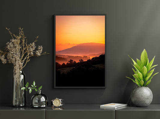 Misty Mountain Sunrise