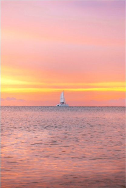 Main image Pinky Sunset Sailboat