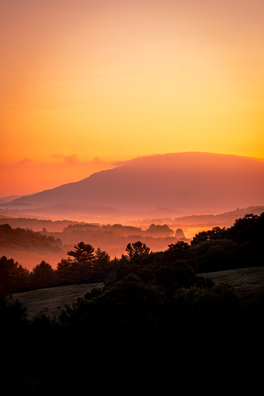 Misty Mountain Sunrise