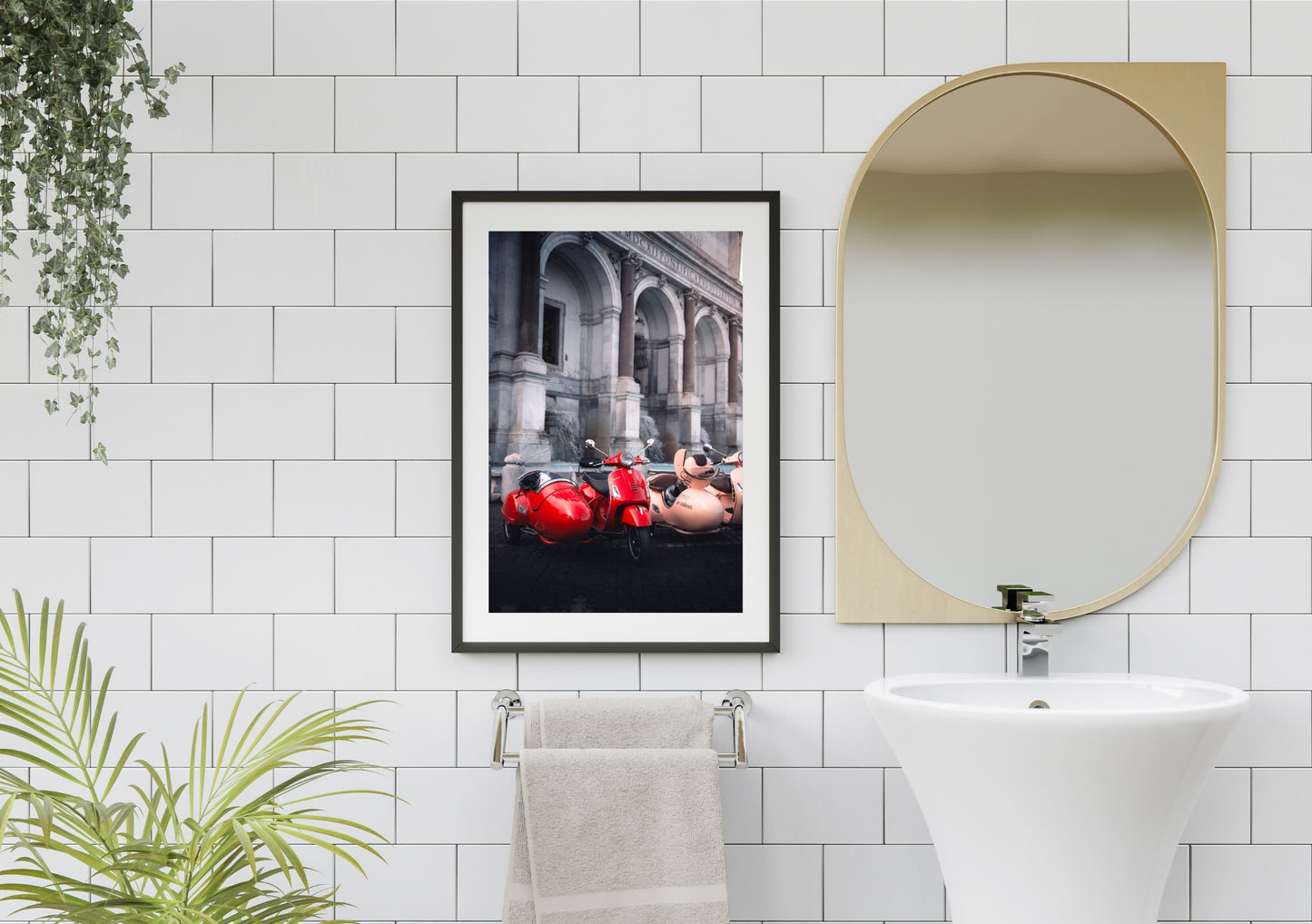 Red Scooter in Rome