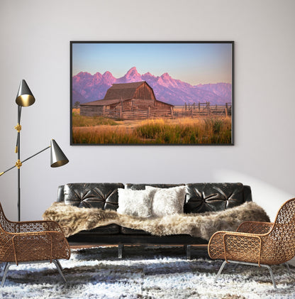 Tetons Barn Sunrise