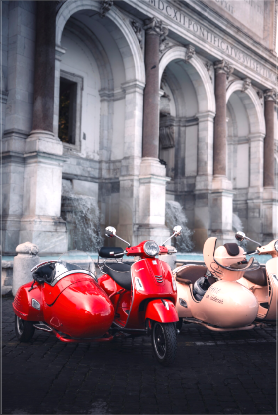 Main image Red Scooter in Rome